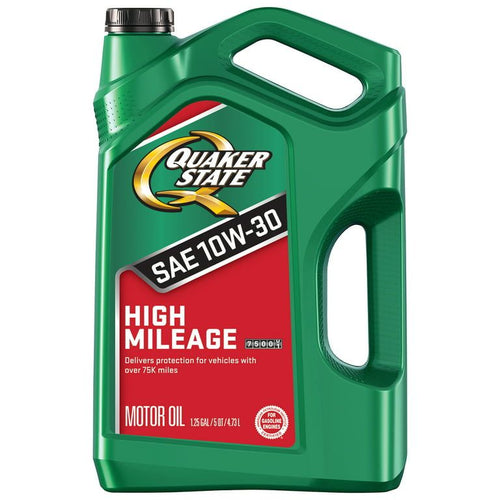 Quaker State High Mileage 10W-30 Synthetic Blend Motor Oil, 5 Quart EasyOptionXY LLC