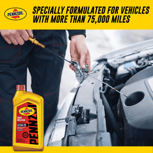 Pennzoil High Mileage 5W-20 Motor Oil for Vehicles over 75K Miles, 1 Quart EasyOptionXY LLC