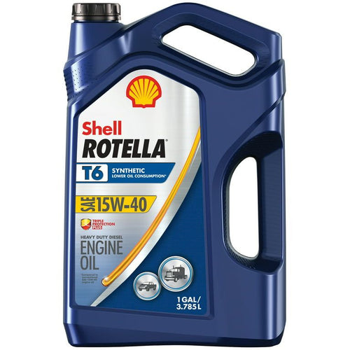 Shell Rotella T6 Full Synthetic 15W-40 Diesel Engine Oil, 1 Gallon EasyOptionXY LLC