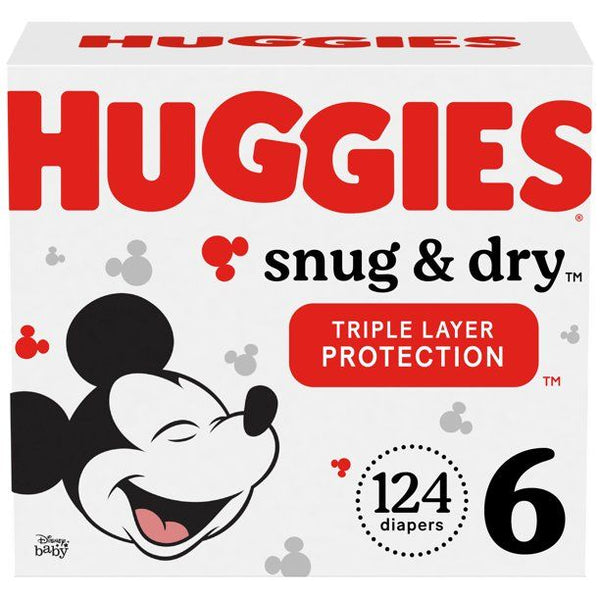 Huggies Snug & Dry Baby Diapers Size 6; Count 124 EasyOptionXY LLC