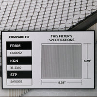 Super Tech 1300 Engine Air Filter, Replacement Filter for Ford EasyOptionXY LLC