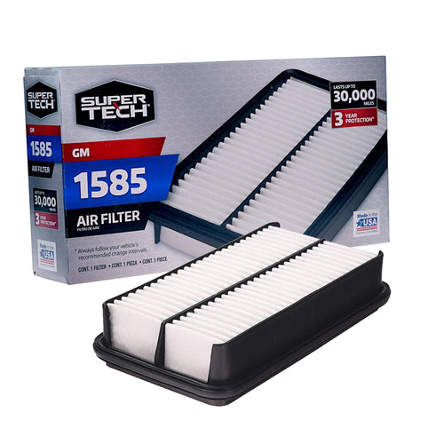 Super Tech 1585 Engine Air Filter, Replacement Filter for GM EasyOptionXY LLC