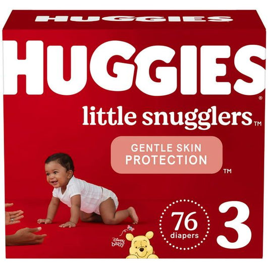 Huggies Little Snugglers Baby Diapers; Size 3; Count 76 EasyOptionXY LLC