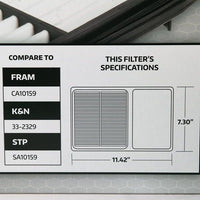 Super Tech 3305 Engine Air Filter, Replacement Filter for Toyota EasyOptionXY LLC