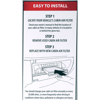 Super Tech 5250 Cabin Air Filter, Replacement Air/Dust Filter for Ford EasyOptionXY LLC