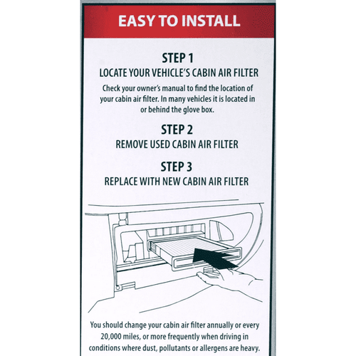 Super Tech 5250 Cabin Air Filter, Replacement Air/Dust Filter for Ford EasyOptionXY LLC
