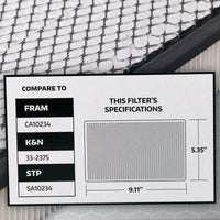 Super Tech 2780 Engine Air Filter, Replacement Filter for Nissan EasyOptionXY LLC