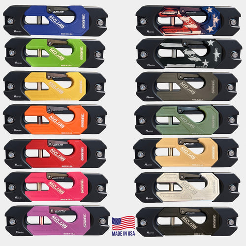 Aluminum Recessed Winch Shackle with Fairlead Kit, closed latch (LIFE TIME WARRANTY*) MOJAB OFFROAD