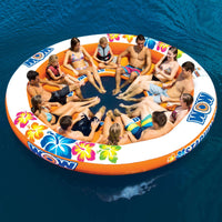 WOW Sports Floating 12 Person Water Lounge & Island - Stadium Islander (14-2090) Jupiter Gear
