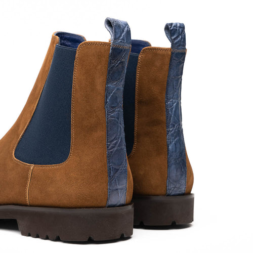 Zelli Italia Zelli Italia 46-210-CGN GIANNA Suede Chelsea Boot, Cognac