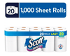 Scott 1,000 Toilet Paper, 20 Rolls, 1,000 Sheets per Roll EasyOptionXY LLC