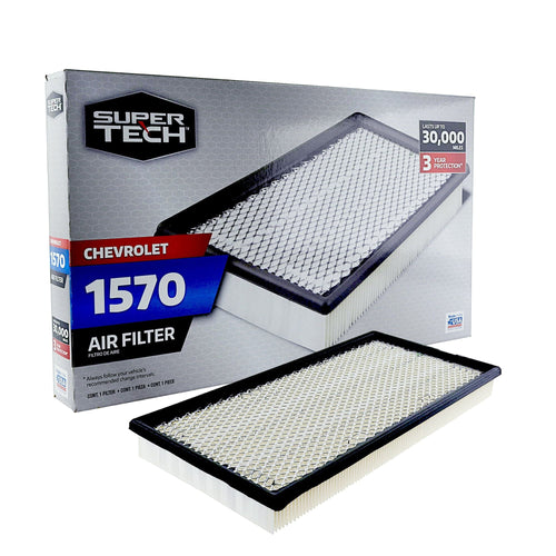 Super Tech 1570 Engine Air Filter, Replacement Filter for GM or Chevrolet EasyOptionXY LLC