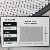 Super Tech 1275 Engine Air Filter, Replacement Filter for Ford EasyOptionXY LLC