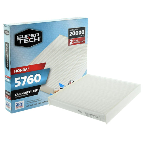 SuperTech Cabin Air Filter 5760, Replacement Air/Dust Filter for Honda EasyOptionXY LLC
