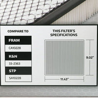 Super Tech 1095 Engine Air Filter, Replacement Filter for Chrysler or Jeep EasyOptionXY LLC