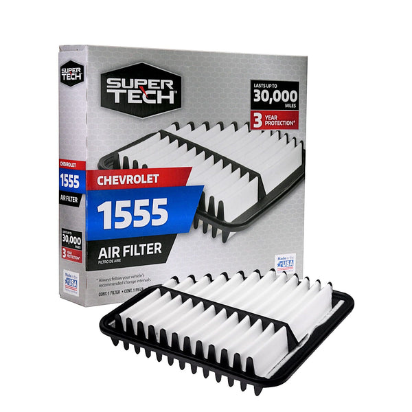 Super Tech Engine Air Filter, 1555, Replacement Filter for GM or Chevrolet EasyOptionXY LLC