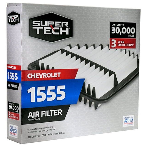 Super Tech Engine Air Filter, 1555, Replacement Filter for GM or Chevrolet EasyOptionXY LLC