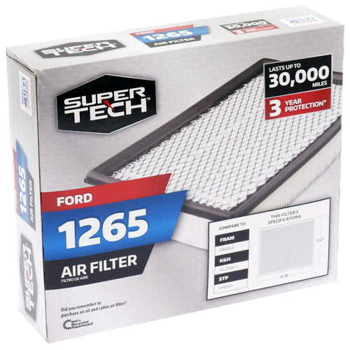 Super Tech 1265 Engine Air Filter, Replacement Filter for Ford EasyOptionXY LLC