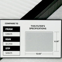 Super Tech 1825 Engine Air Filter, Replacement Filter for Honda EasyOptionXY LLC