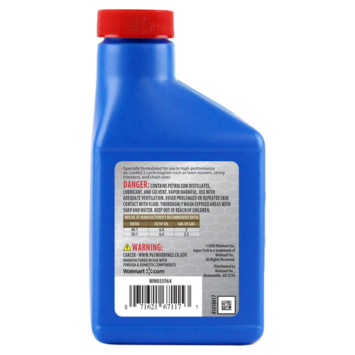 Super Tech Synthetic 2-Cycle Engine Oil, 6.4 oz bottle EasyOptionXY LLC