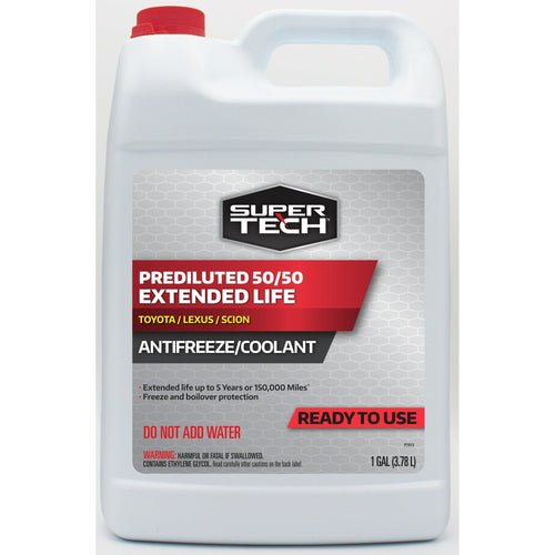 Super Tech Asian Vehicles (Red) Antifreeze+Coolant, 1 gal - Ready to Use Antifreeze EasyOptionXY LLC