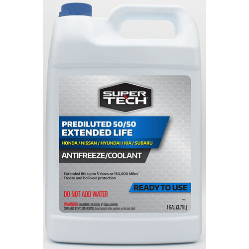 Super Tech Asian Vehicles (Blue) Antifreeze+Coolant, 1 gal - Ready to Use Antifreeze EasyOptionXY LLC