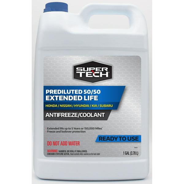 Super Tech Asian Vehicles (Blue) Antifreeze+Coolant, 1 gal - Ready to Use Antifreeze EasyOptionXY LLC