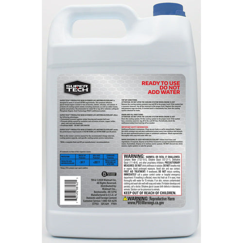 Super Tech Asian Vehicles (Blue) Antifreeze+Coolant, 1 gal - Ready to Use Antifreeze EasyOptionXY LLC