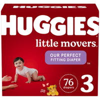 Huggies Little Movers Baby Diapers Size 3; Count 76 EasyOptionXY LLC