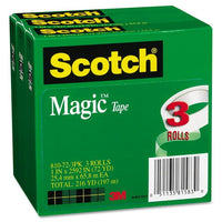 Scotch Magic Tape 1" x 2592" 3" Core 3/Pack, Clear EasyOptionXY LLC
