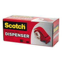 Scotch Compact and Quick Loading Dispenser For Box Sealing Tape, 3" Core, Plastic, Red EasyOptionXY LLC