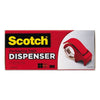 Scotch Compact and Quick Loading Dispenser For Box Sealing Tape, 3" Core, Plastic, Red EasyOptionXY LLC
