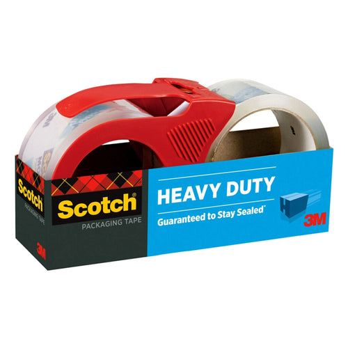 Scotch Heavy Duty Packaging Tape with Dispenser, Clear, 1.88" x 38.2 yd., 1 Total EasyOptionXY LLC