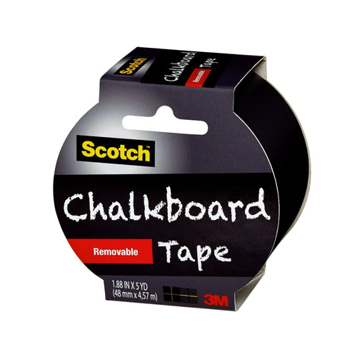 Scotch Chalkboard Removable Tape, Black, 1.88 in x 5 yd EasyOptionXY LLC