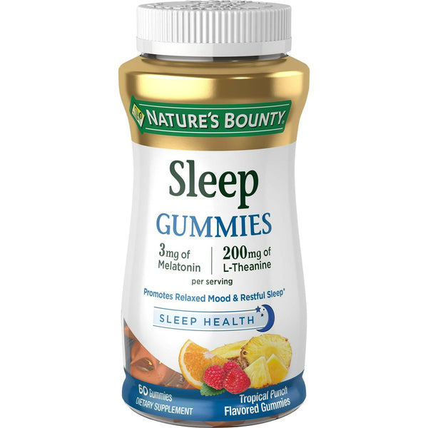 Nature's Bounty Melatonin Sleep Aid Gummies, 3 mg, 60 Count EasyOptionXY LLC