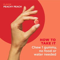 OLLY Probiotic + Prebiotic Gummy, Digestive + Gut Health Supplement, Peach, 30 Count EasyOptionXY LLC