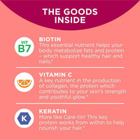 OLLY Undeniable Beauty Gummy, Supplement for Hair, Skin, Nails, Grapefruit, 60 Count EasyOptionXY LLC