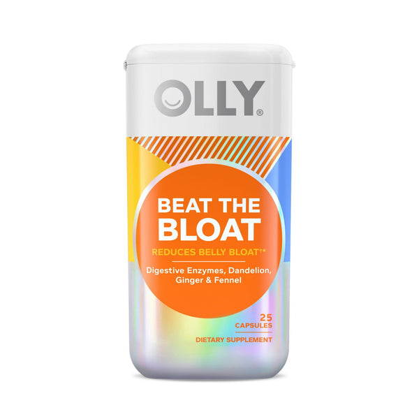 OLLY Beat the Bloat Capsule Supplement, Digestive Support, 25 Count EasyOptionXY LLC