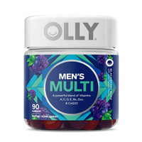 OLLY Mens Multivitamin Gummy, Health & Immune Support, B Vitamin, CoQ10, Blackberry, 90 Count EasyOptionXY LLC