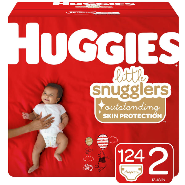 Huggies Little Snugglers Baby Diapers Size 2; Count 124 EasyOptionXY LLC