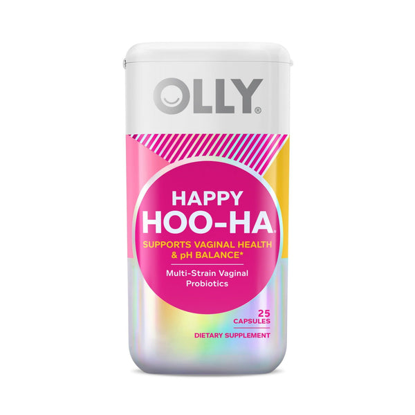 OLLY Happy Hoo-Ha, Women's Probiotic, Vaginal Health, Capsule Supplement, 25 Count EasyOptionXY LLC