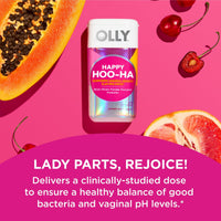 OLLY Happy Hoo-Ha, Women's Probiotic, Vaginal Health, Capsule Supplement, 25 Count EasyOptionXY LLC