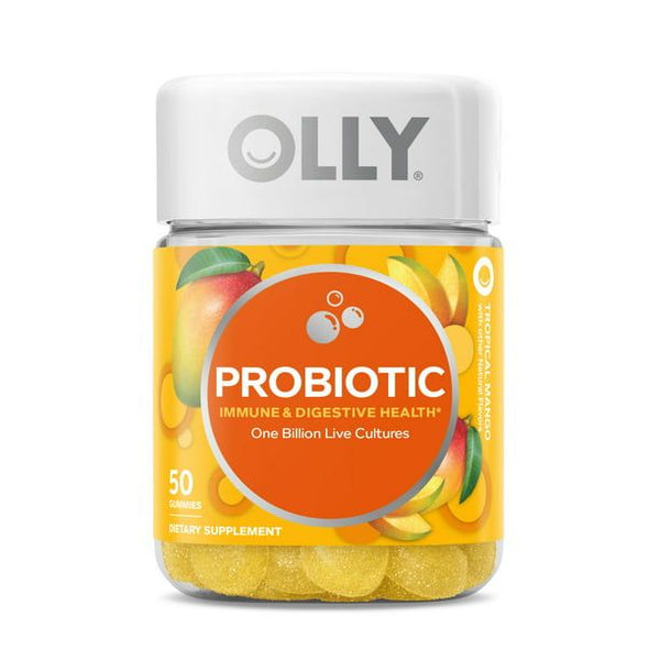 OLLY Probiotic Gummy, Immune & Digestive Health, Probiotic Supplement, Mango, 50 Count EasyOptionXY LLC