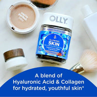 OLLY Glowing Skin Vitamin Gummy with Hyaluronic Acid, Supplement, Plump Berry, 50 Count EasyOptionXY LLC