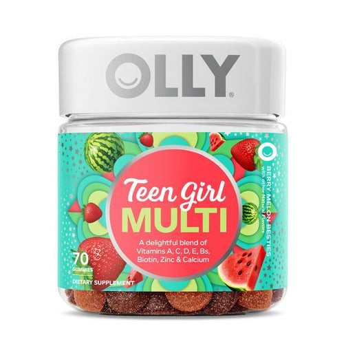 OLLY Teen Girl Multivitamin Gummies, Berry Melon, 70 Count EasyOptionXY LLC