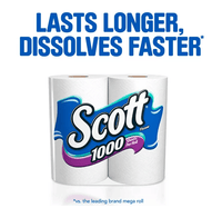 Scott 1,000 Toilet Paper, 20 Rolls, 1,000 Sheets per Roll EasyOptionXY LLC