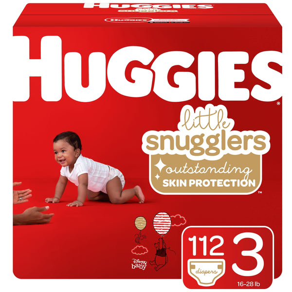 Huggies Little Snugglers Baby Diapers Size 3; Count 112 EasyOptionXY LLC