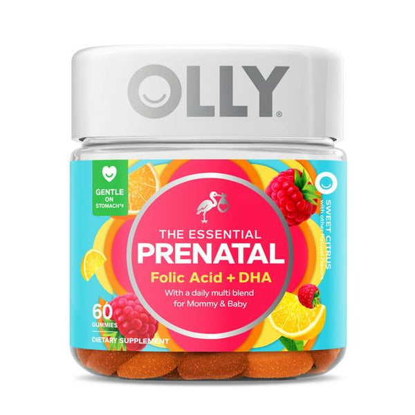 OLLY Prenatal Multivitamin Gummy for Women, Folic Acid, Vitamin D, Omega 3 DHA, 60 Count EasyOptionXY LLC