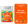 OLLY Hello Happy Gummy Worms, Mood Balance Support Supplement, Vitamin D, Tropical, 60 Count EasyOptionXY LLC