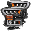AlphaRex 15-17 Ford F150 / 17-20 F150 Raptor NOVA-Series LED Projector Headlights Black OffRoadUSA.com
